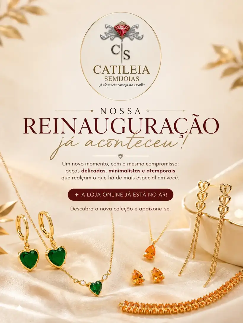 Colar Coração Verde