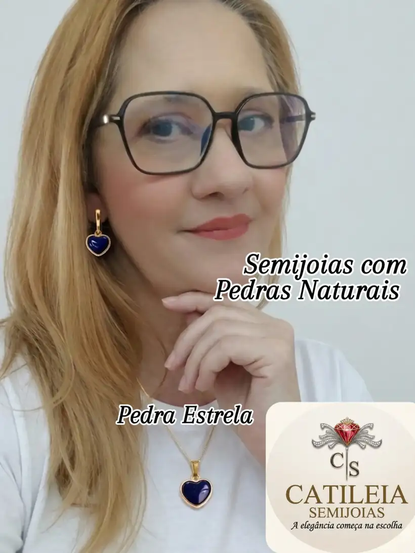 Aros Coração Pedra Estrela